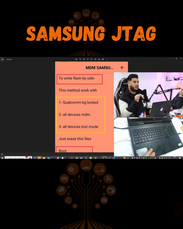 🛠️ دورة التعامل مع Samsung على أجهزة  JTAG